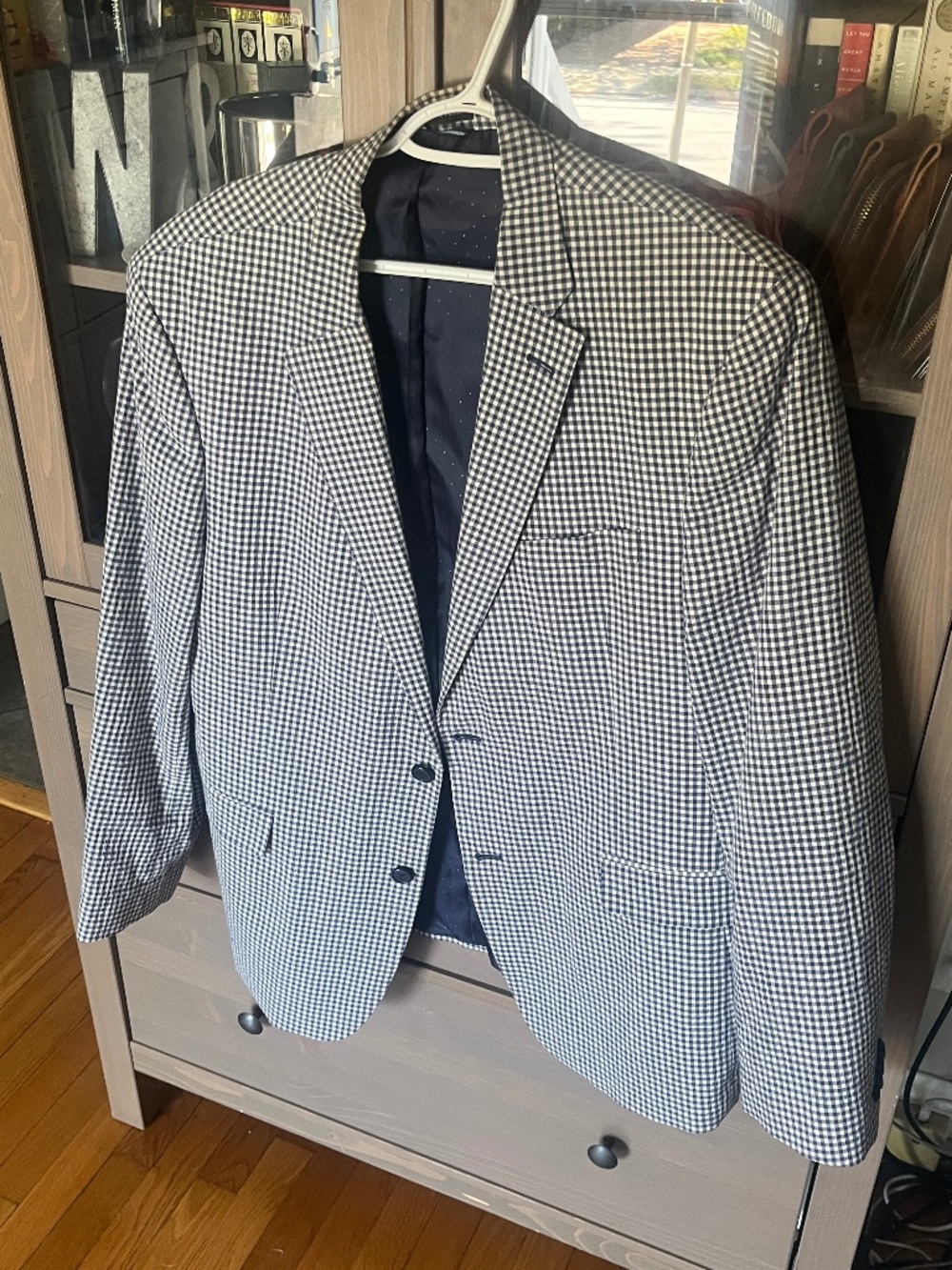 Tommy Hilfiger Seersucker Check Blazer 42R